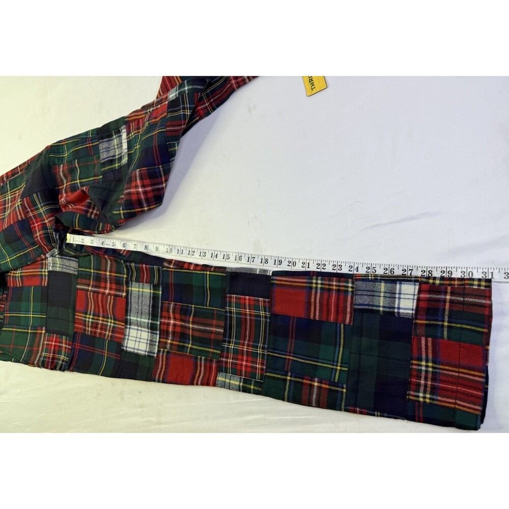 Ralph Lauren Polo Men Red Tartan Plaid Prepster Patchwork Riotous Pattern Pants - Picture 6 of 16